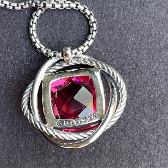 ❌SOLD❌ David Yurman Pink Tourmaline Infinity Collection Necklace LIKE NEW 💎💋 - Picture 7 of 8